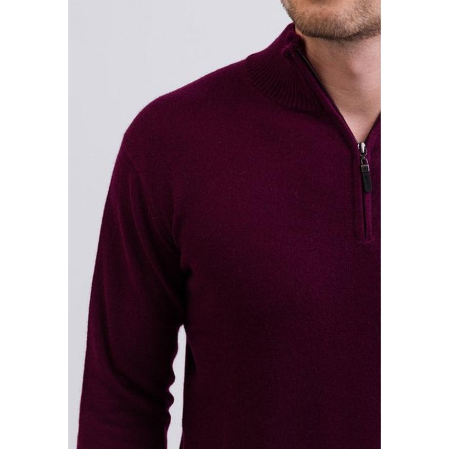 CASH-MERE.CH Pull Col Montant Cachemire  