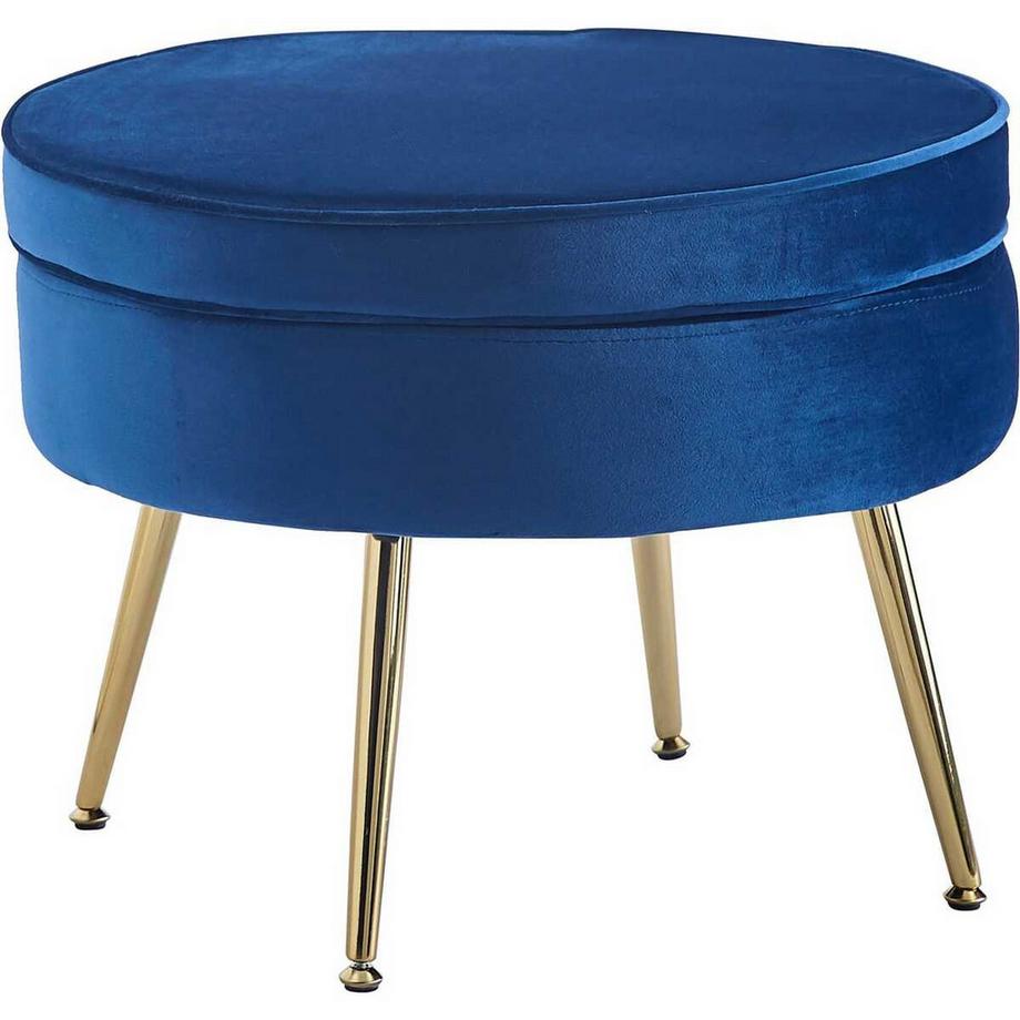 Tabouret Zebstox bleu foncé 52