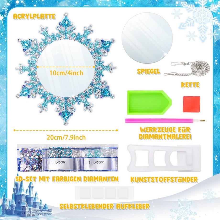 Activity-board  Kinder Geburtstag Handwerk Diamant Malerei Spiegel Craft Kit Kinder 