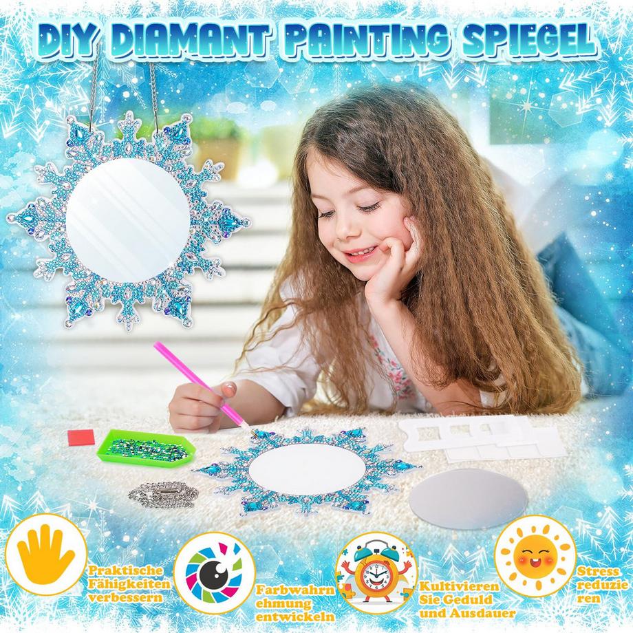 Activity-board  Kinder Geburtstag Handwerk Diamant Malerei Spiegel Craft Kit Kinder 
