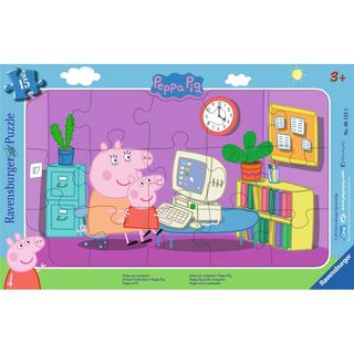 Ravensburger  Puzzle Peppa Pig am Computer (15Teile) 