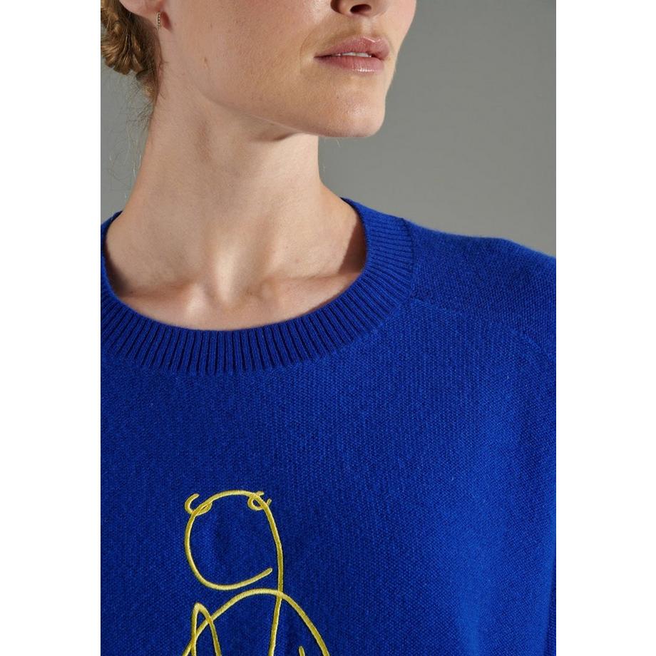 Studio Cashmere8 NAMI 9 Cigale 2 Maglia Girocollo Ricamata  