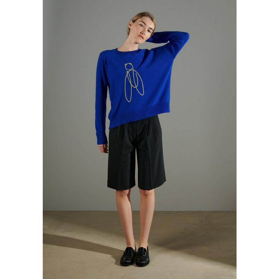 Studio Cashmere8 NAMI 9 Cigale 2 Maglia Girocollo Ricamata  