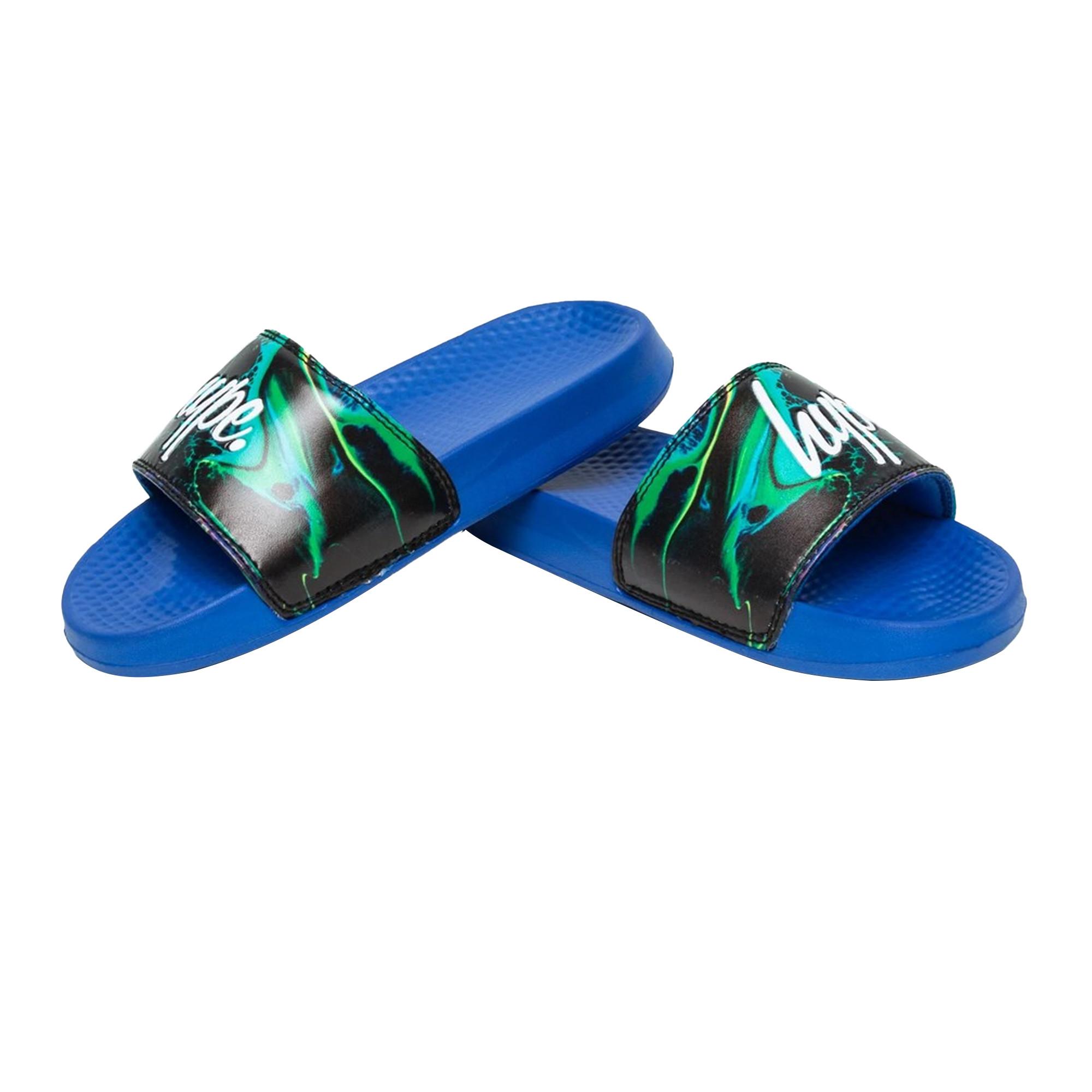 Image of Badesandale Mini Script Unisex Marine 31