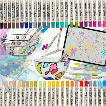 DIY Acryl-Stoff-Steinmarker 48 Stk.