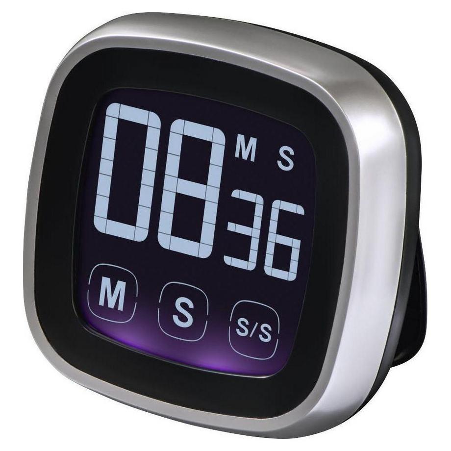 Xavax  Touch (Küchentimer, Schwarz, Silber) 