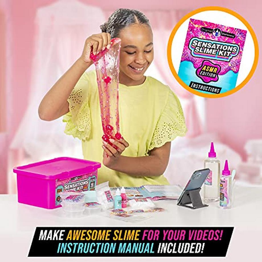 Activity-board  Sensations Slime Kit, ASMR Slime Kit, Komplettes Slime Kit zum Erstellen von ASMR Videos wie Social Media Stars, Top Slime Making Kit 