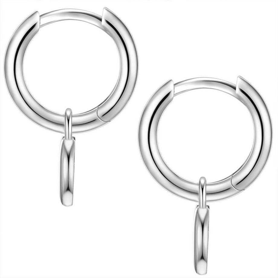 Glanzstücke München  Femme Créoles en argent Coeur 