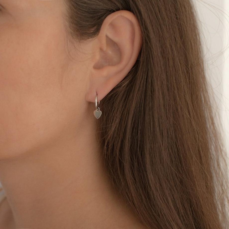 Glanzstücke München  Femme Créoles en argent Coeur 