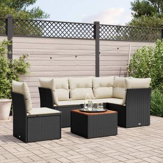 VidaXL set divano da giardino Polirattan  