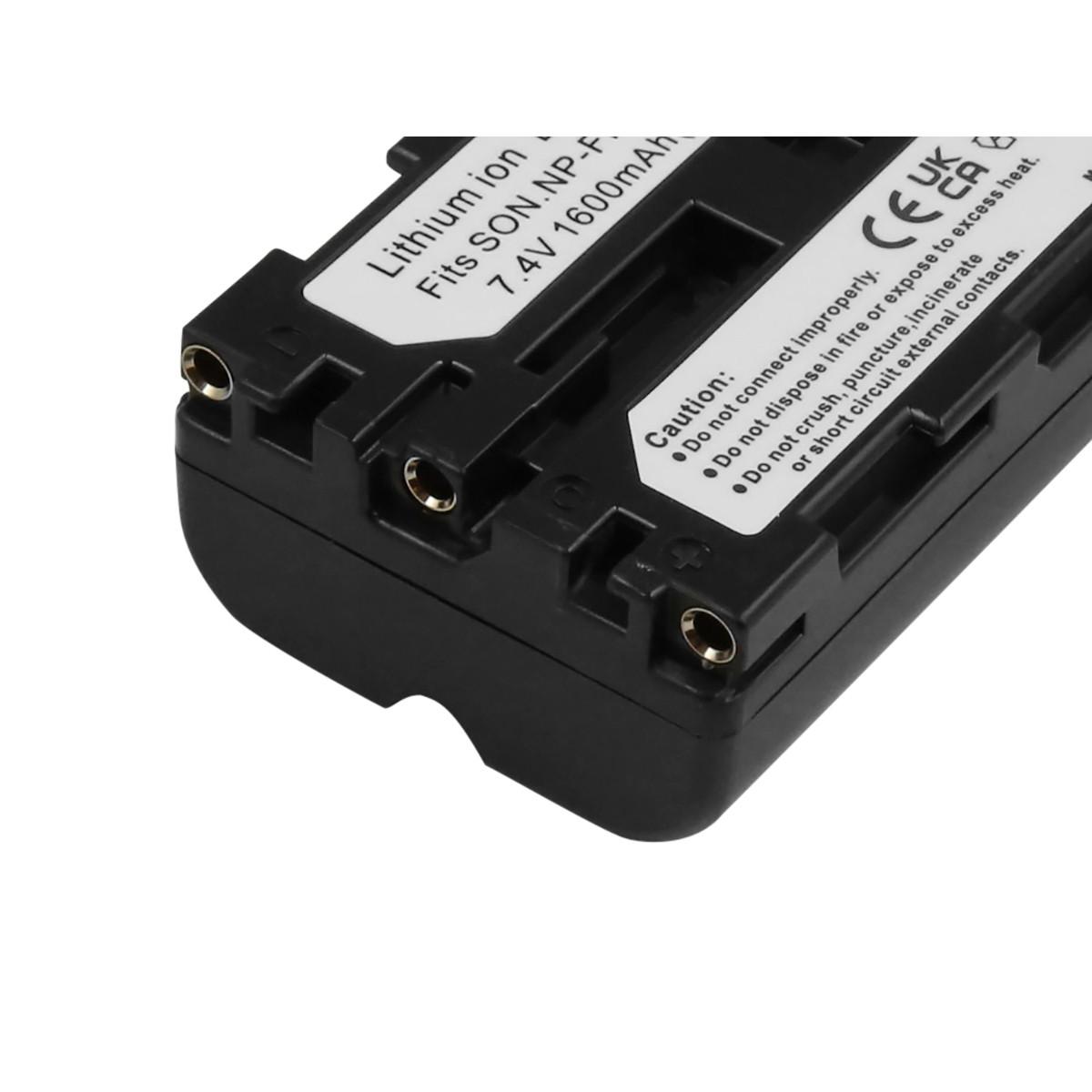 Avizar  Batteria per Sony NP-FM500H Videocamera Li-ion 7.2V 1600mAh 