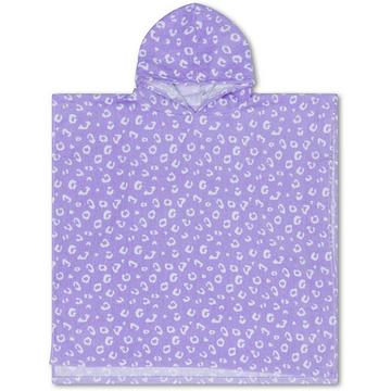 Luxe Beach Poncho Lila Leopard
