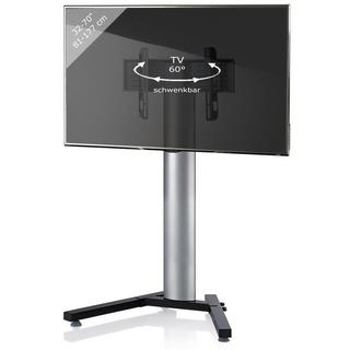VCM  TV Standfuß | Alu Fernsehständer | Maße ca. H. 125 x B. 90 x T. 72 cm - Stadino Mini 