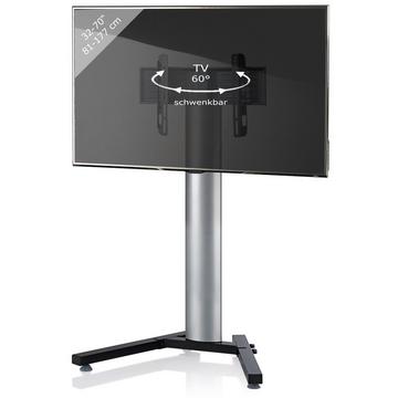 TV Standfuß | Alu Fernsehständer | Maße ca. H. 125 x B. 90 x T. 72 cm - Stadino Mini