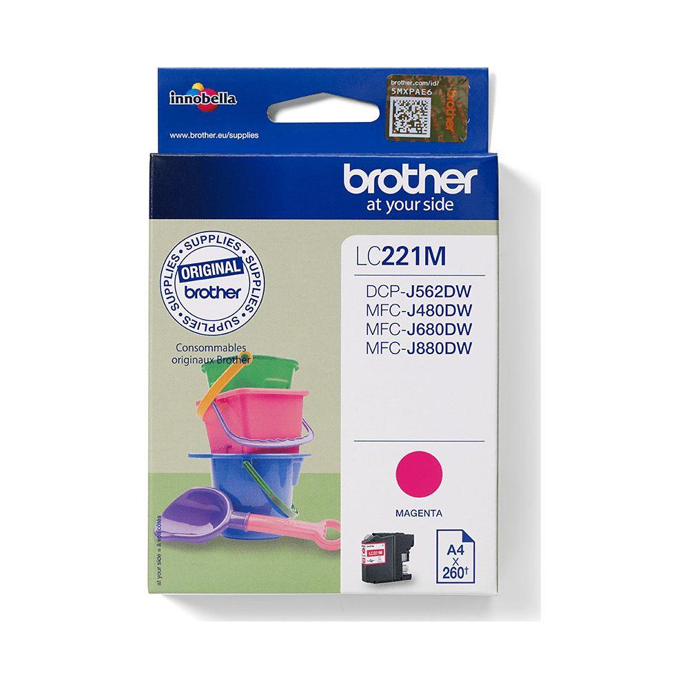 brother  BROTHER Tintenpatrone magenta LC-221M MFC-J480/680/880 260 Seiten 