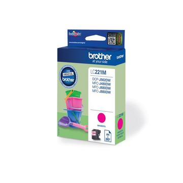 BROTHER Tintenpatrone magenta LC-221M MFC-J480/680/880 260 Seiten