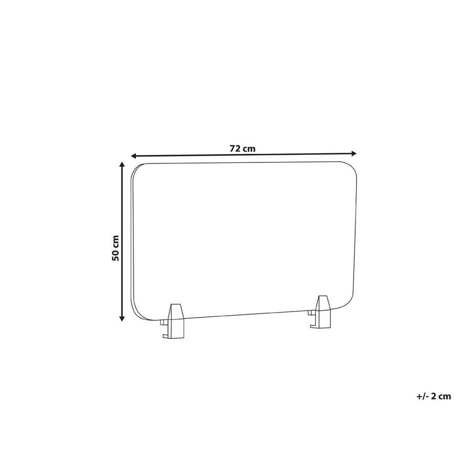 Beliani  Schreibtischtrennwand aus PET-Filz  SPLIT 