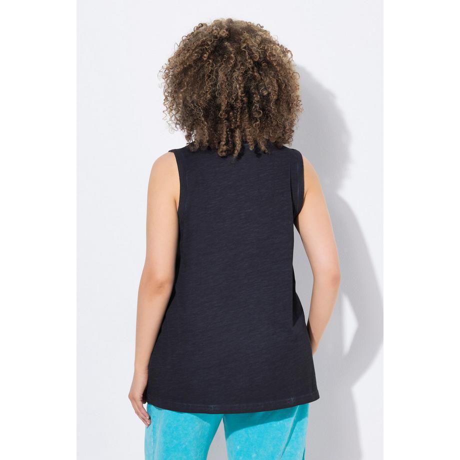 Ulla Popken Mandalas A-Linie Rundhals Ärmelloses Top  