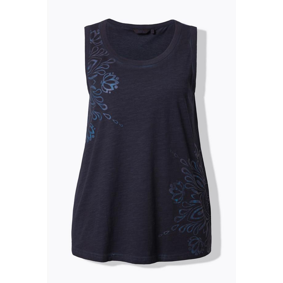 Ulla Popken Mandalas A-Linie Rundhals Ärmelloses Top  