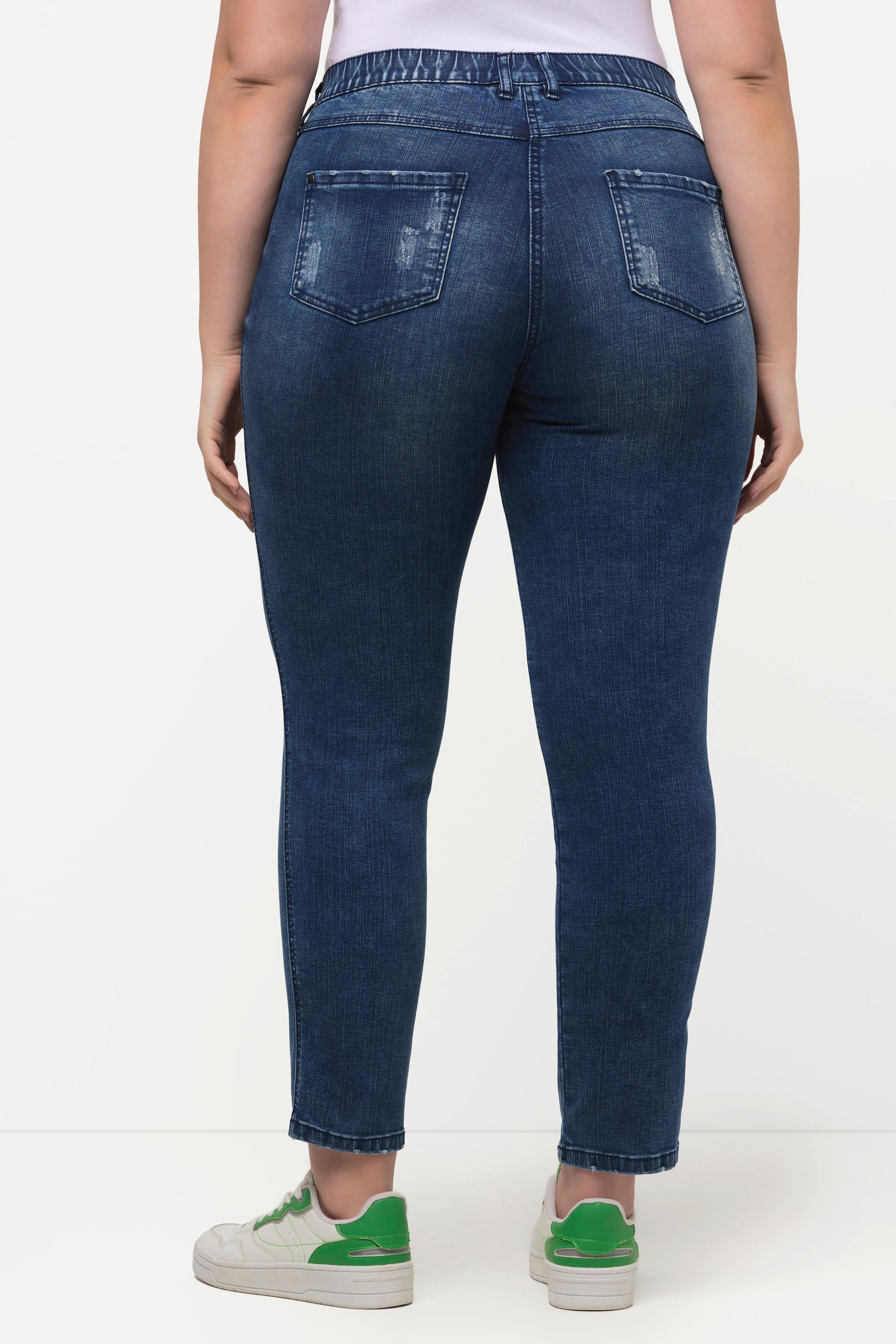 Ulla Popken  Jeans Sarah, Destroy-Effekte, schmale 5-Pocket-Form 