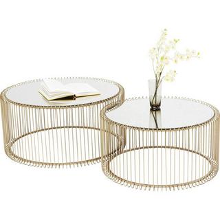 KARE Design Table basse Wire laiton (2/set)  