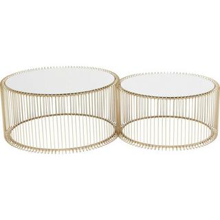 KARE Design Table basse Wire laiton (2/set)  