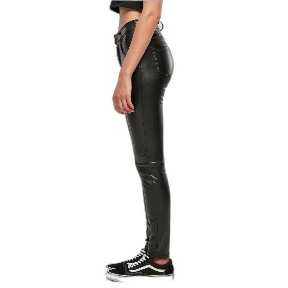 URBAN CLASSICS Leggings Similicuir Taille Moyenne  
