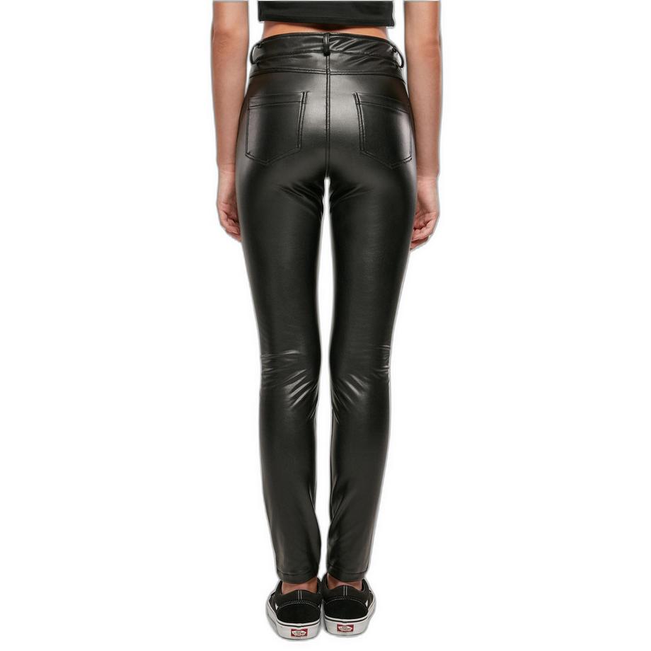 URBAN CLASSICS Leggings Similicuir Taille Moyenne  