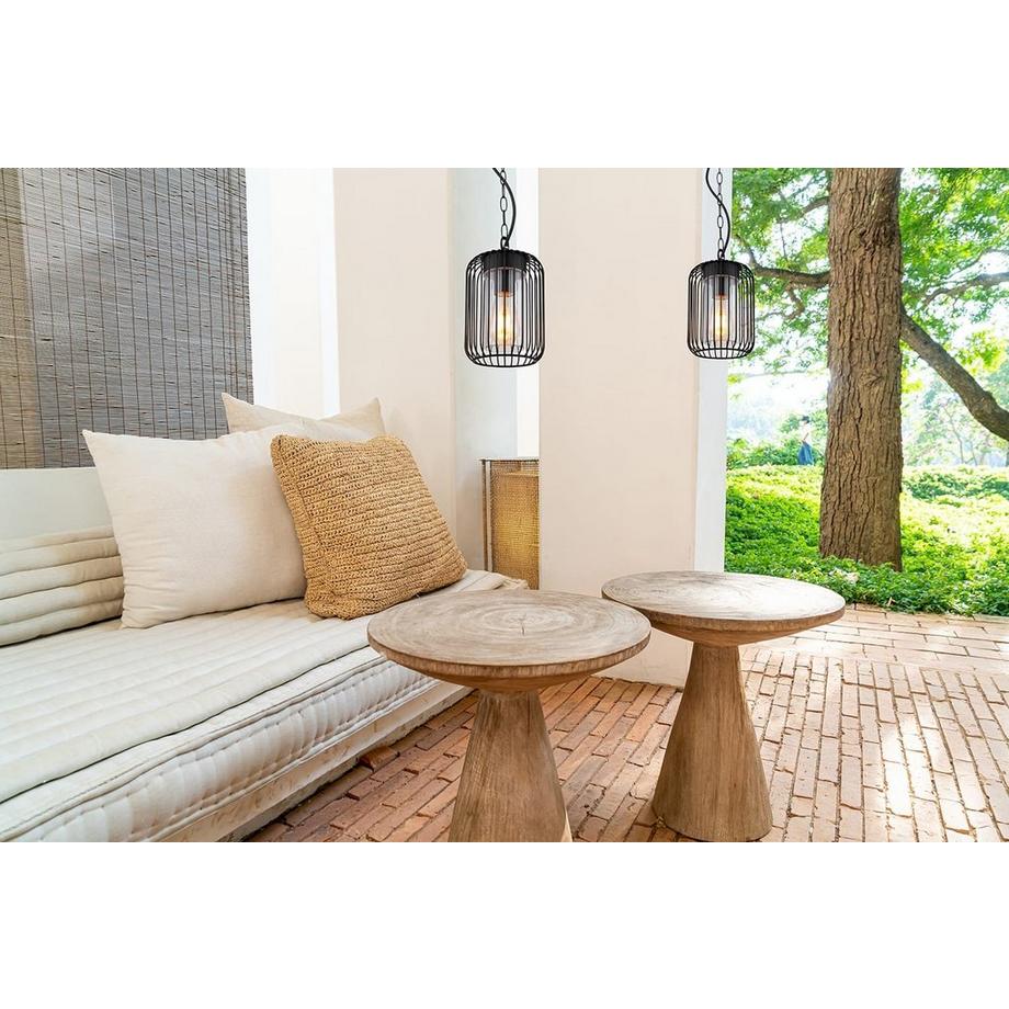 mutoni  Luminaire extérieur Nina inox noir mat 1xE27 