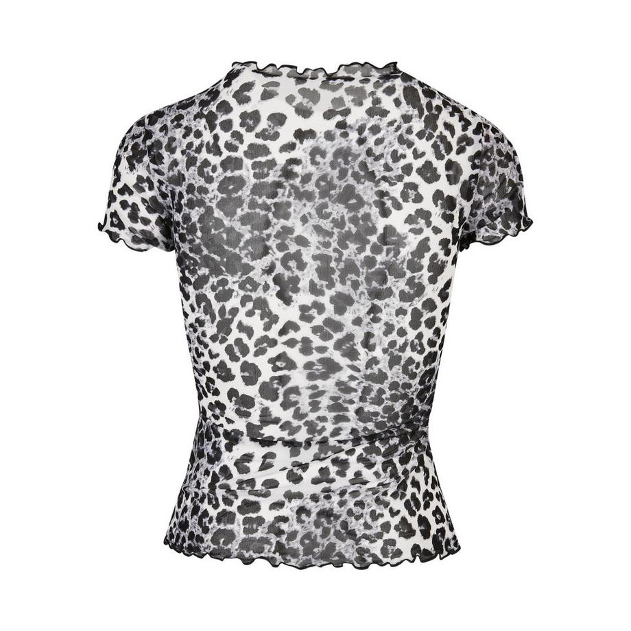 URBAN CLASSICS T-Shirt a Maniche Corte in Rete Trasparente  