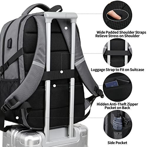 Only-bags.store Großer Laptop-Rucksack Laptop-Tasche für die Schule Arbeit mit USB-Ladeanschluss Wasserdicht  