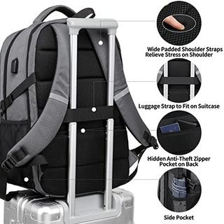 Only-bags.store Grande Zaino per Laptop con Porta di Ricarica USB Impermeabile  