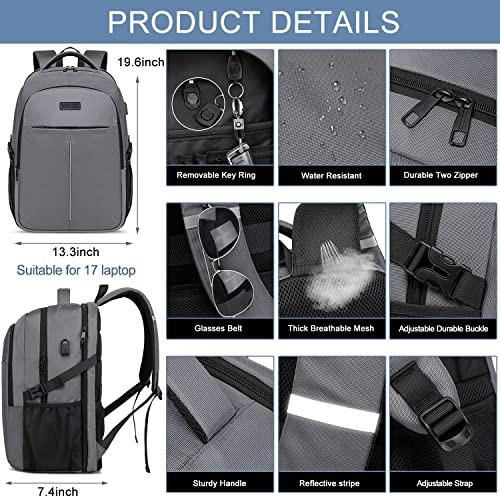 Only-bags.store Grande Zaino per Laptop con Porta di Ricarica USB Impermeabile  