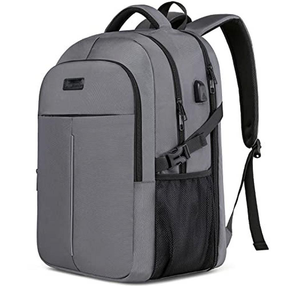 Grand sac à dos pour ordinateur portable Sacoche pour l'école et le travail avec port de charge USB Étanche