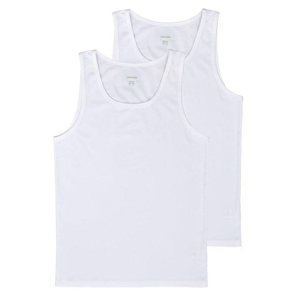 Image of 2er Pack Organic De Luxe - Unterhemd Tanktop Herren Weiss XXL