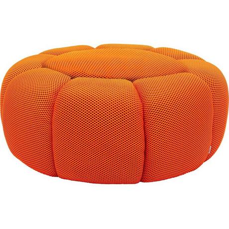 KARE Design Tabouret Peppo Bloom orange rond 72  