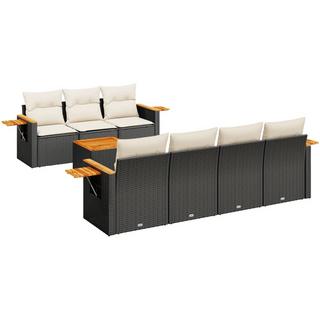 VidaXL set divano da giardino Polirattan  