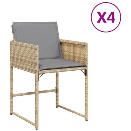 VidaXL Gartenstuhl poly-rattan  