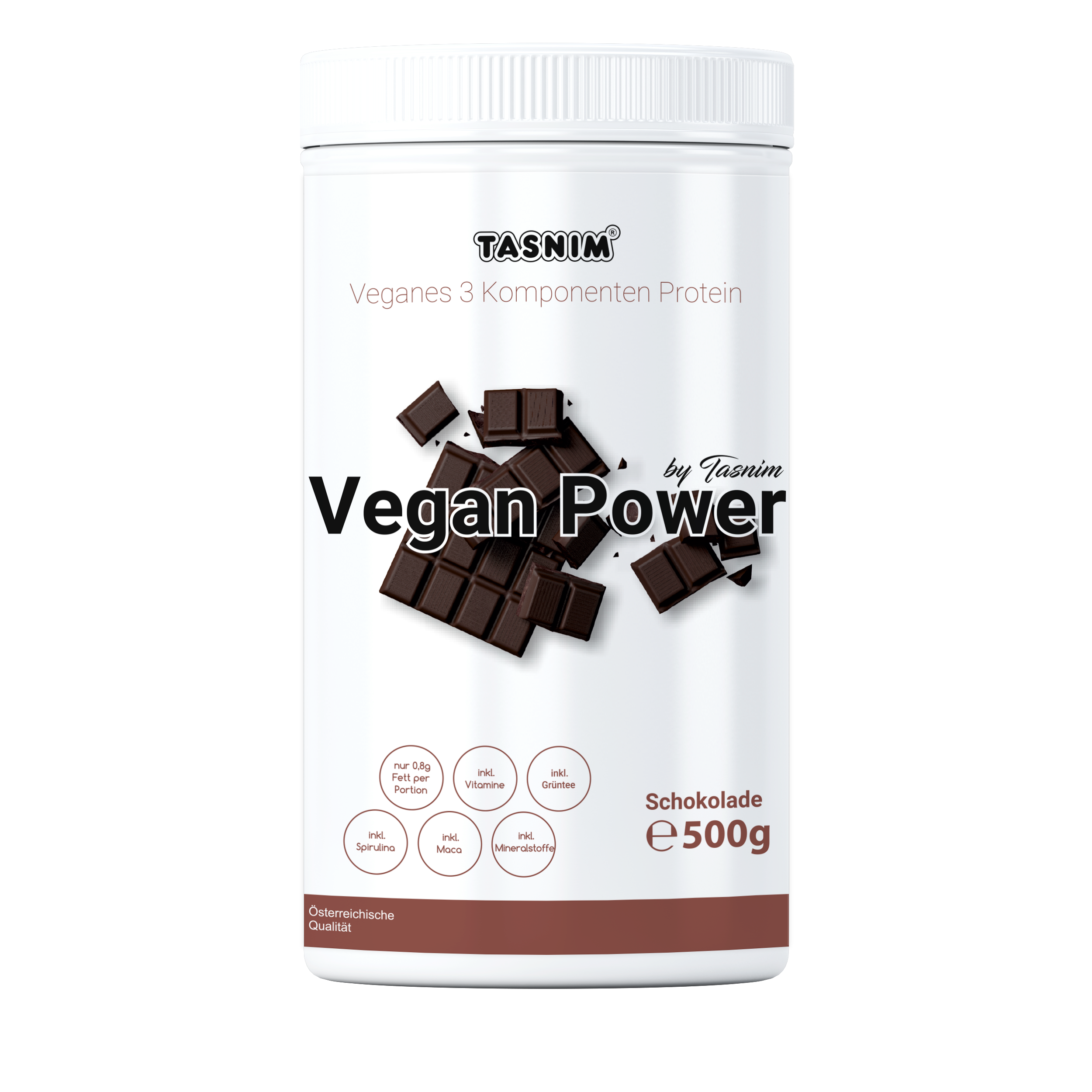 Image of Vegan Power Protein Schokolade – 500g Unisex 500g