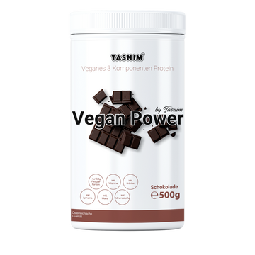 Vegan Power Protein Schokolade Tasnim – 500g