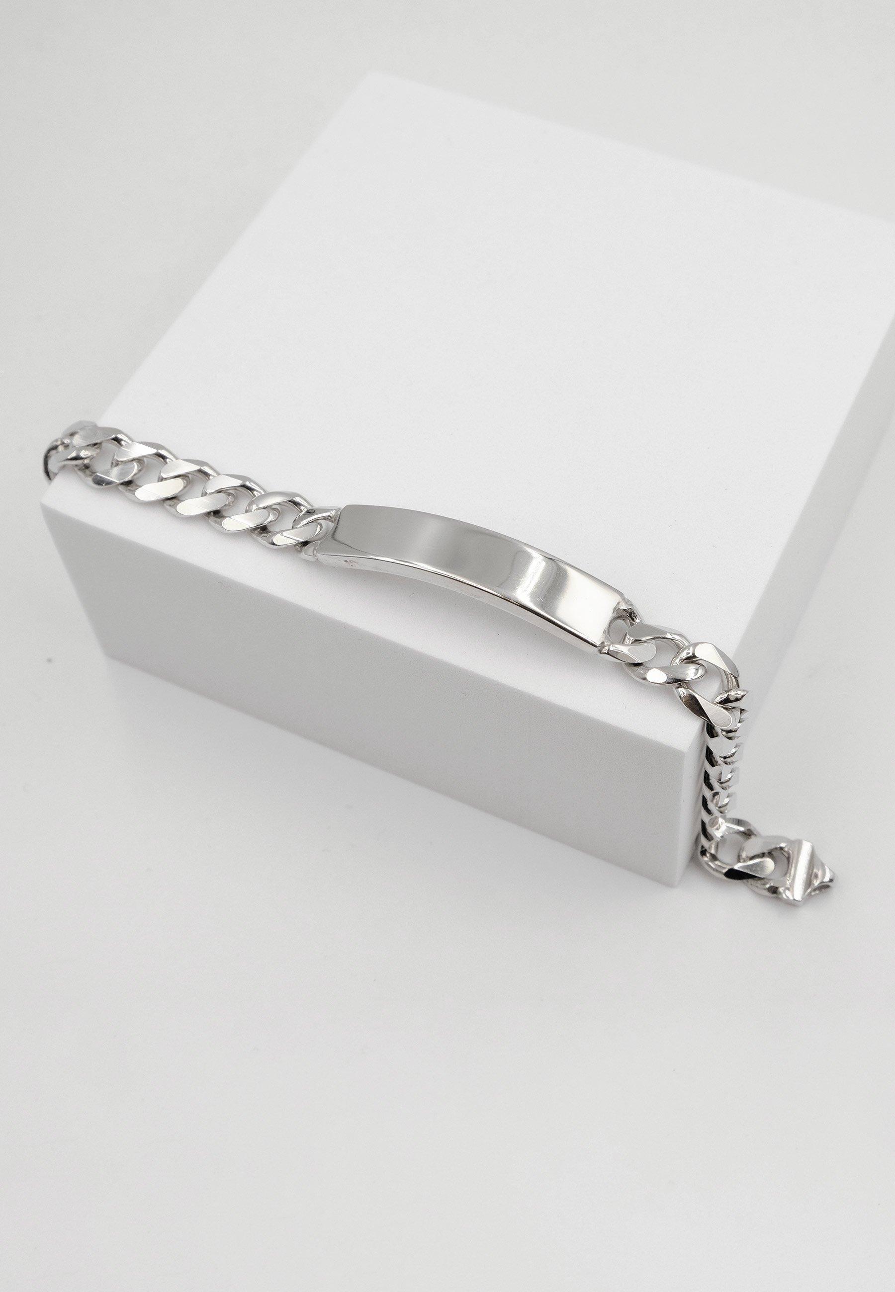 MUAU Schmuck  Bracelet d'insigne en argent 925 char, 9.4mm, 19cm 