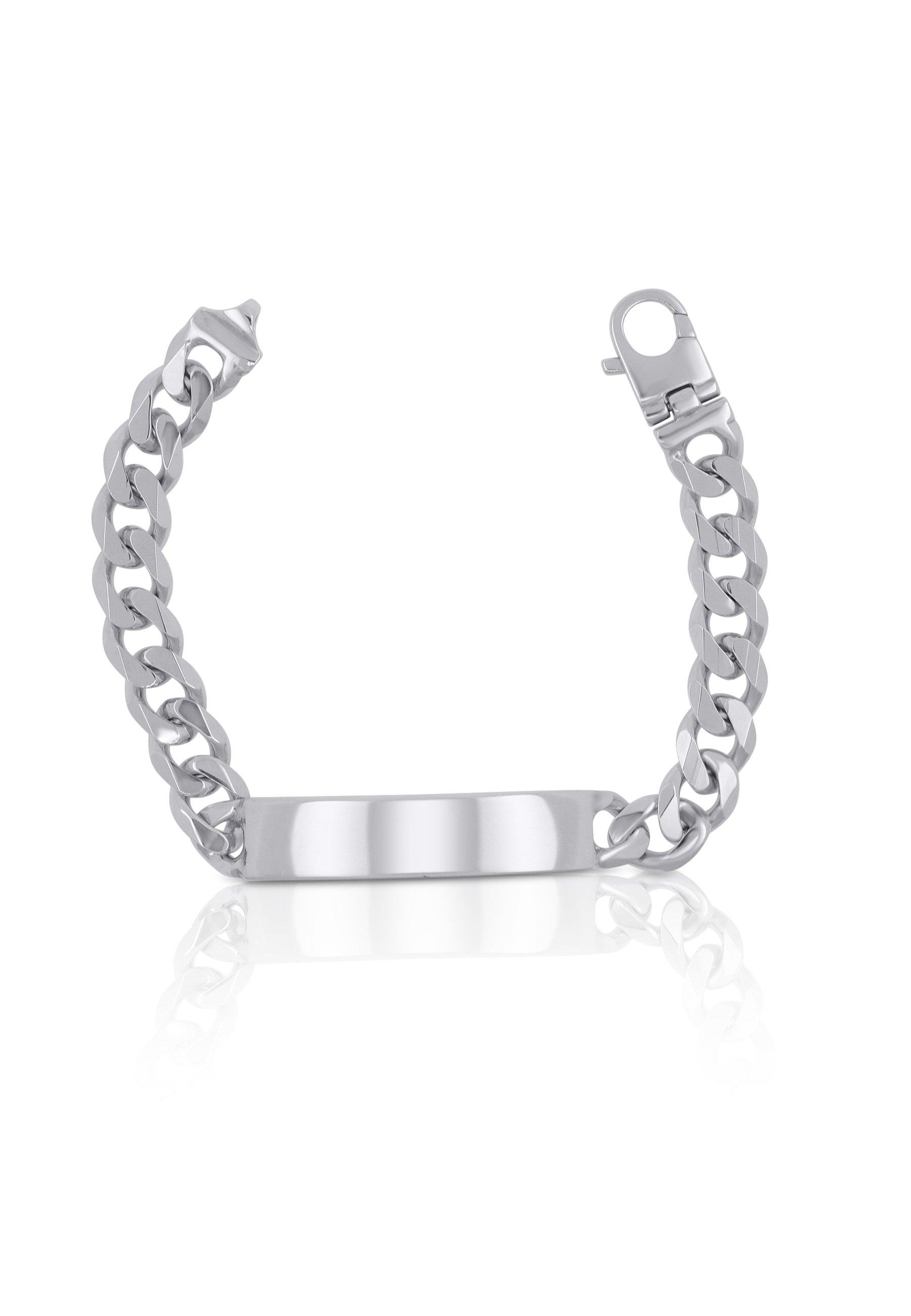 MUAU Schmuck  Bracelet d'insigne en argent 925 char, 9.4mm, 19cm 