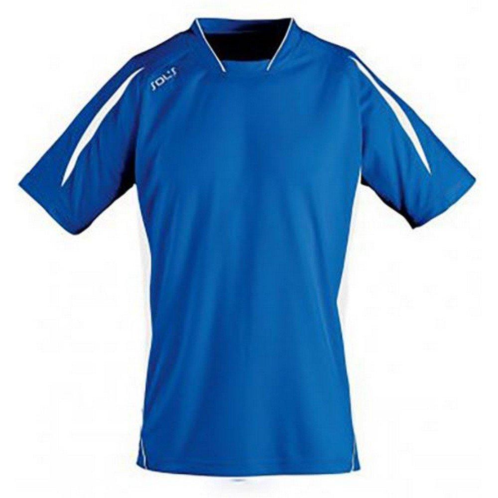 Image of Maracana 2 Kurzarm Fußball Tshirt Herren Blau XXL