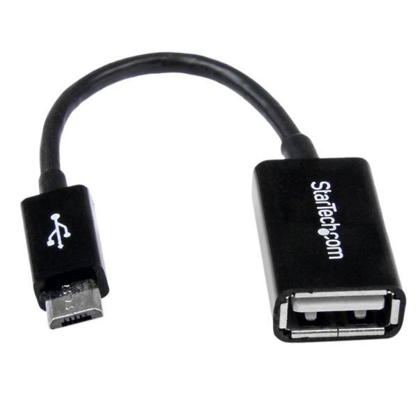 Image of StarTech.com Micro USB auf USB OTG Adapter Stecker Buchse - Micro USB USB Kabel