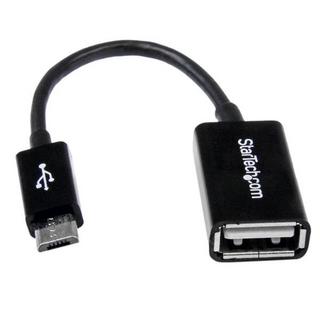 STARTECH.COM  Câble adaptateur Micro USB vers USB Host OTG de 12cm - Mâle / Femelle - Noir 