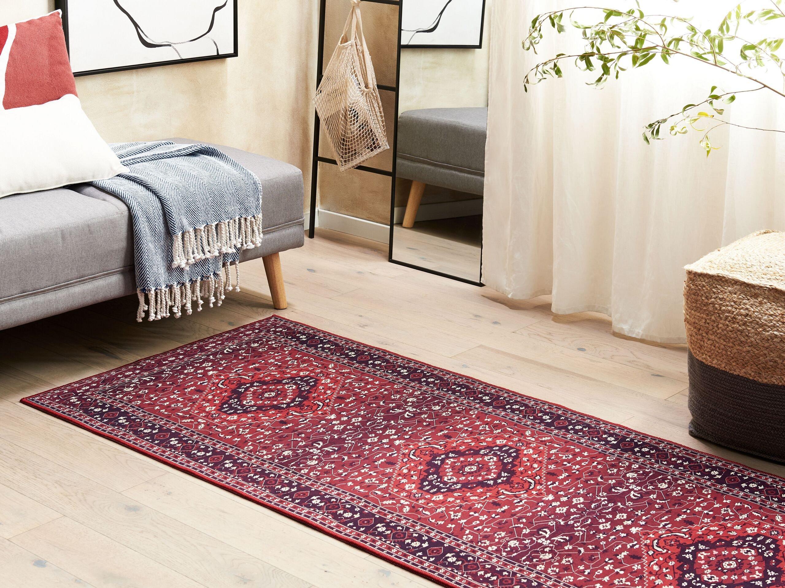 Beliani Tapis en Polyester Rétro VADKADAM  