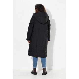 Ulla Popken  Cappotto imbottito HYPRAR con zip a cursore doppio, collo alto e materiale riciclato 