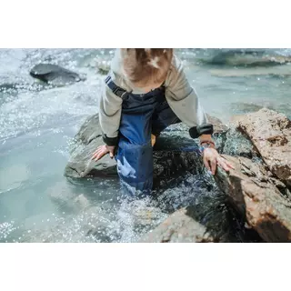 Salopette imperméable de randonnée bleu marine - enfant - 2-6 ans QUECHUA