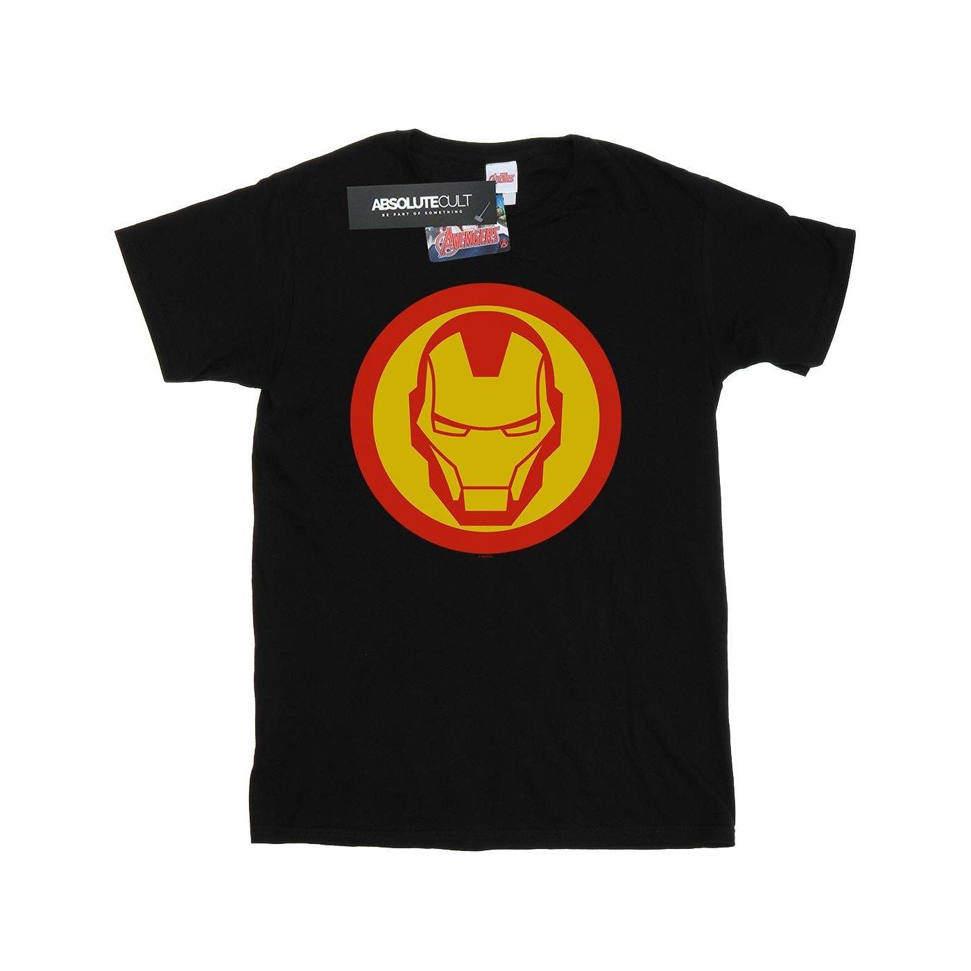 Image of Avengers Iron Man Simple Symbol Tshirt Herren Schwarz L
