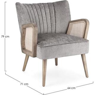 mutoni Fauteuil Virna argent  